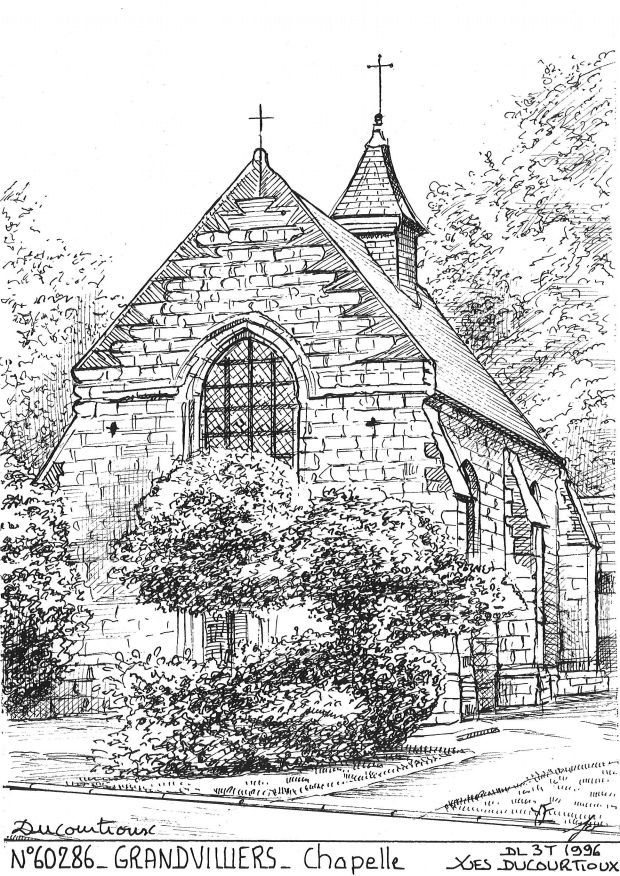Cartes postales GRANDVILLIERS - chapelle