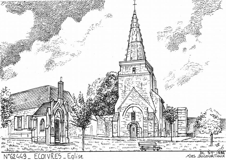 Cartes postales ECOIVRES - �glise