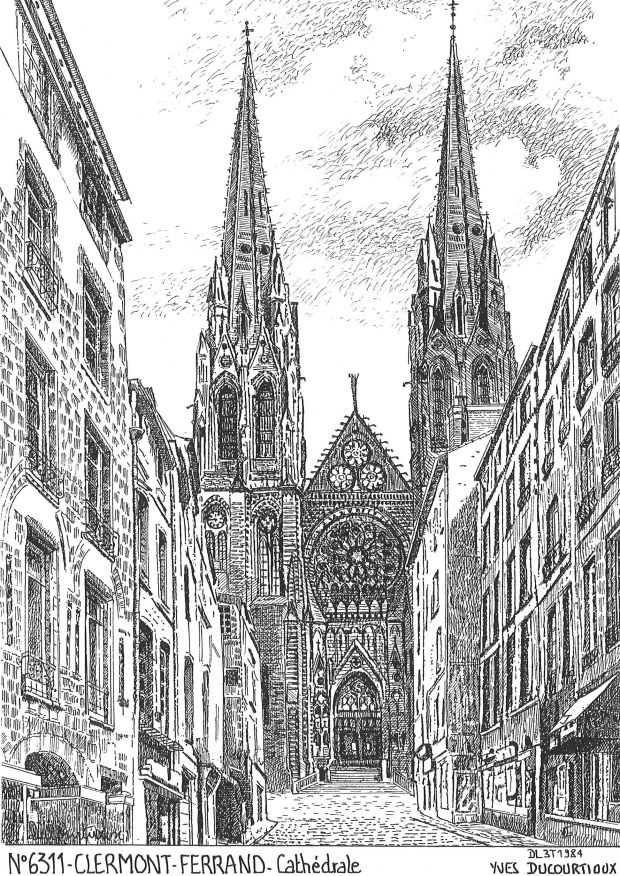 Cartes postales CLERMONT FERRAND - cathdrale