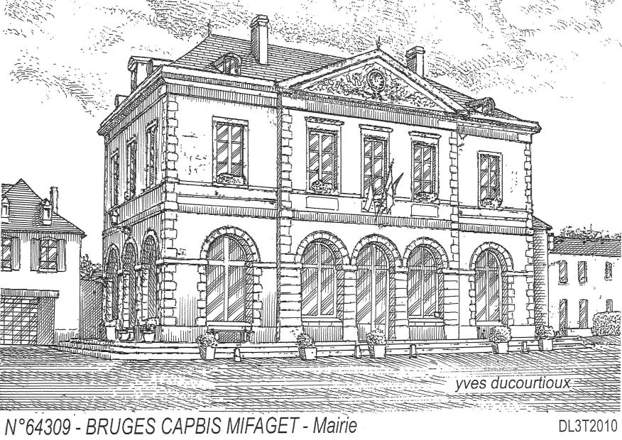 Cartes postales BRUGES CAPBIS MIFAGET - mairie