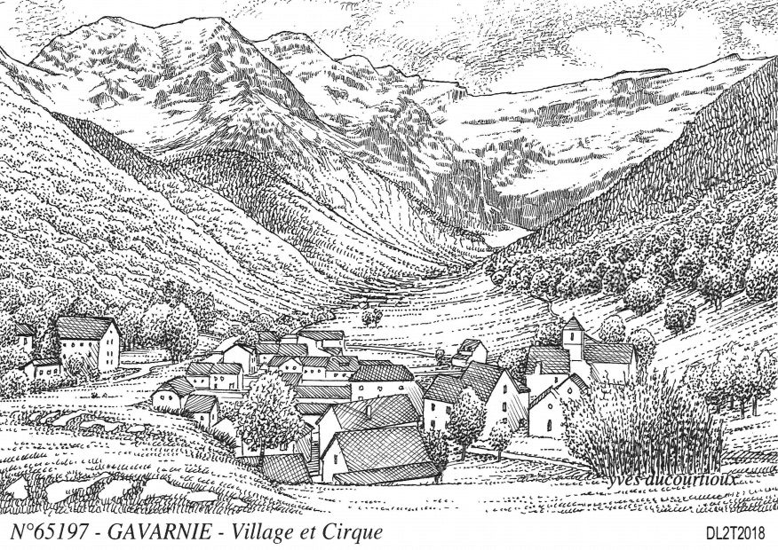 Cartes postales GAVARNIE - village et cirque