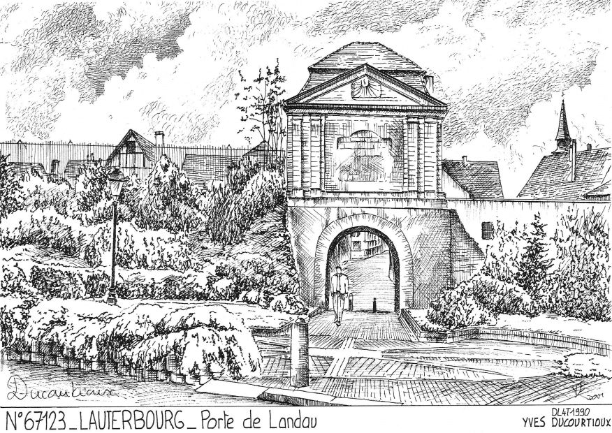 Cartes postales LAUTERBOURG - porte de landau
