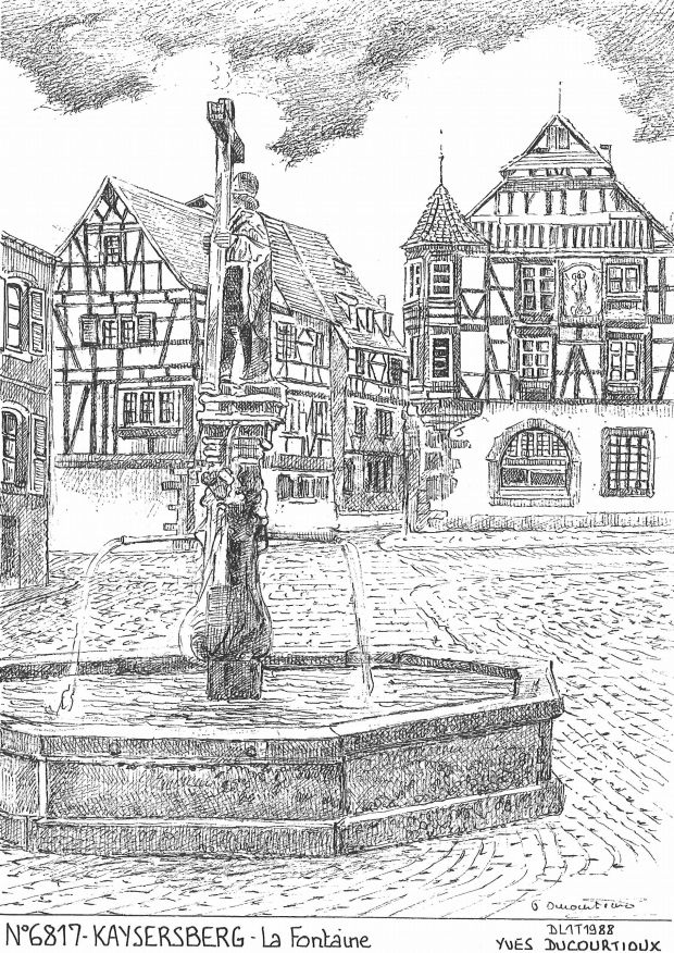 Cartes postales KAYSERSBERG - la fontaine