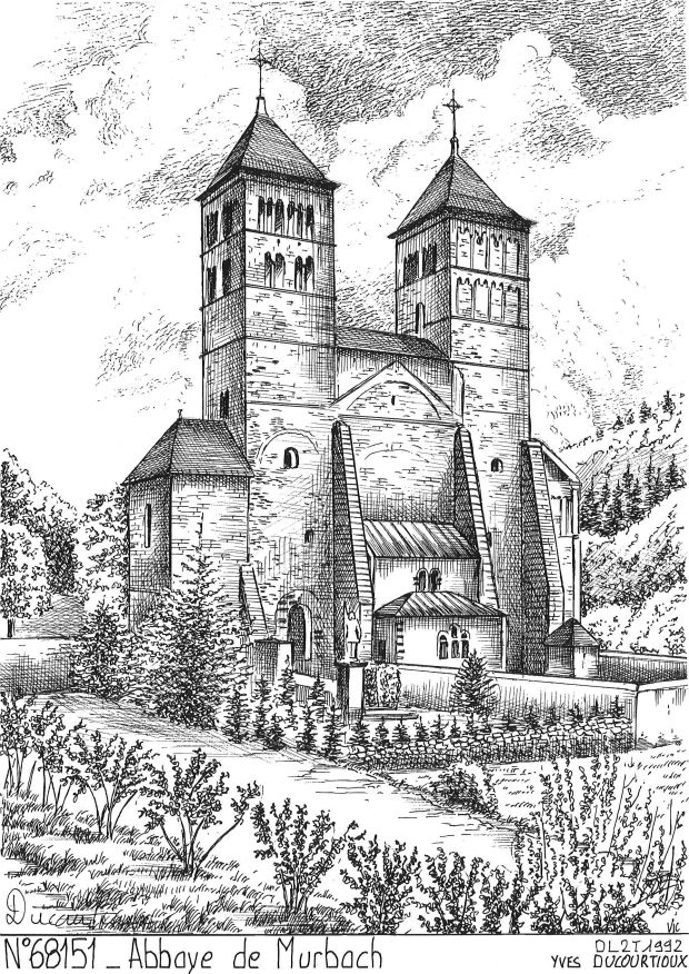 Cartes postales MURBACH - abbaye de murbach
