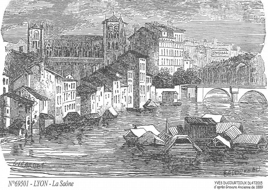 Souvenirs LYON - la sa�ne�