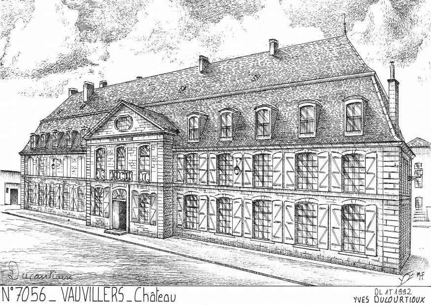 Cartes postales VAUVILLERS - chteau (mairie)