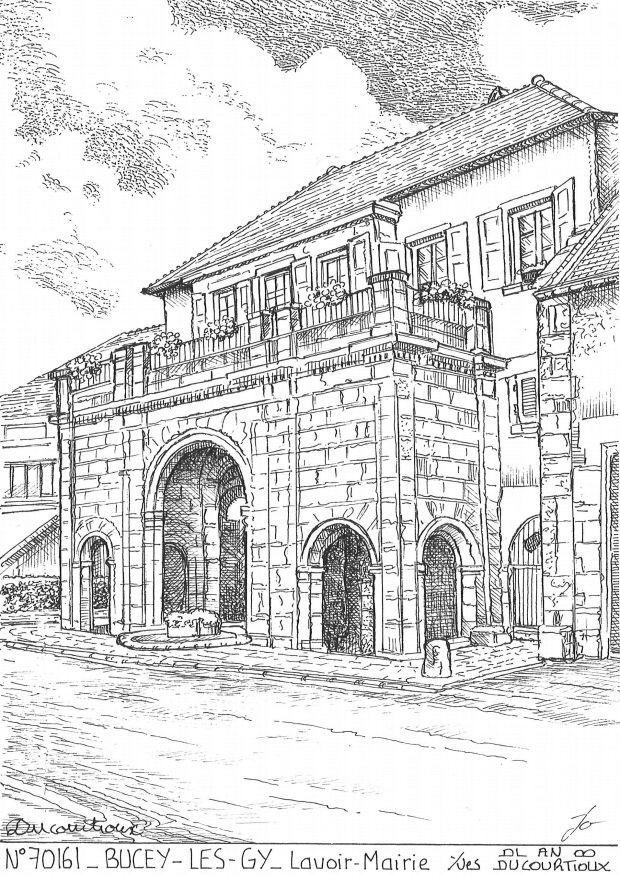 Souvenirs BUCEY LES GY - lavoir - mairie