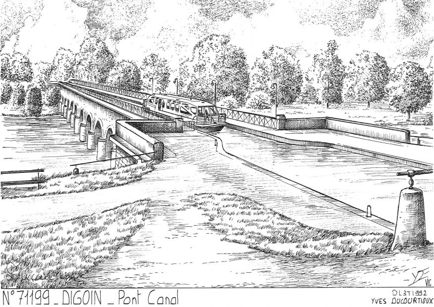 Cartes postales DIGOIN - pont canal