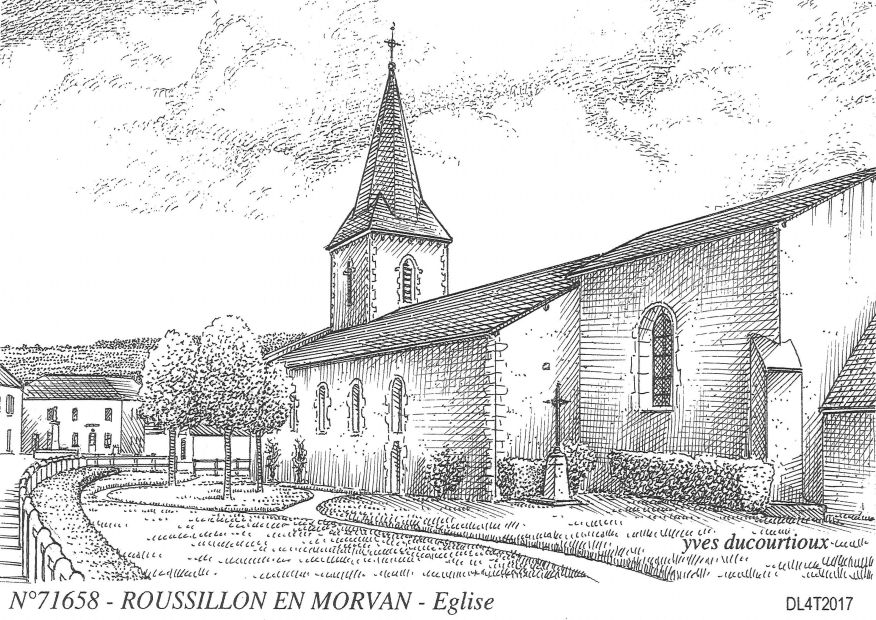Souvenirs ROUSSILLON EN MORVAN - �glise