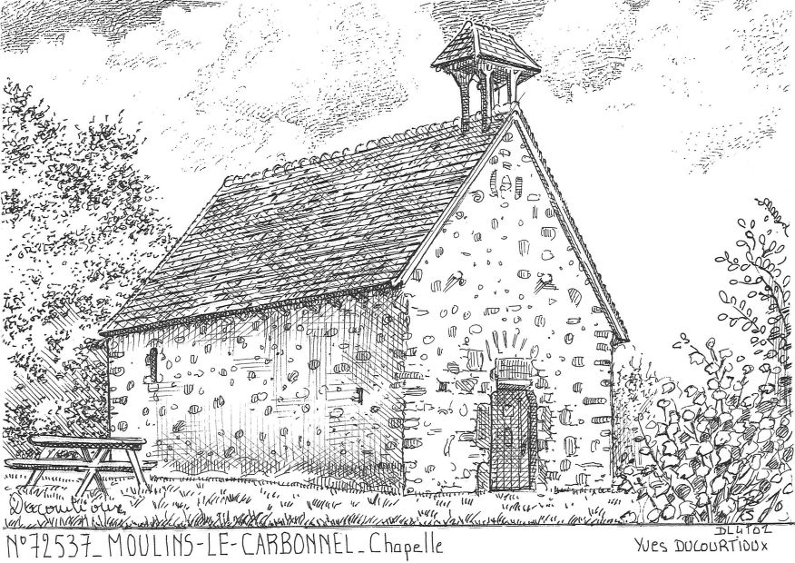 Souvenirs MOULINS LE CARBONNEL - chapelle