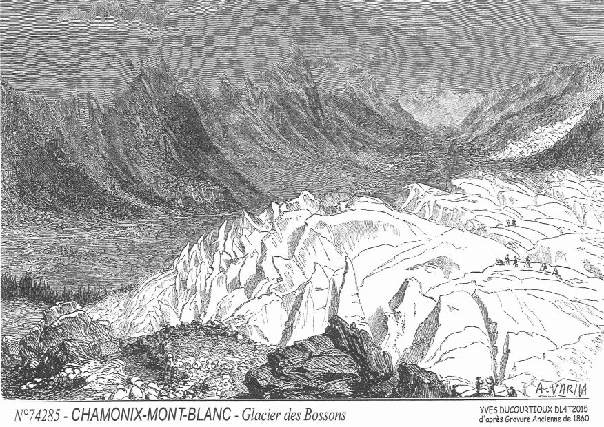 Souvenirs CHAMONIX MONT BLANC - glacier des bossons