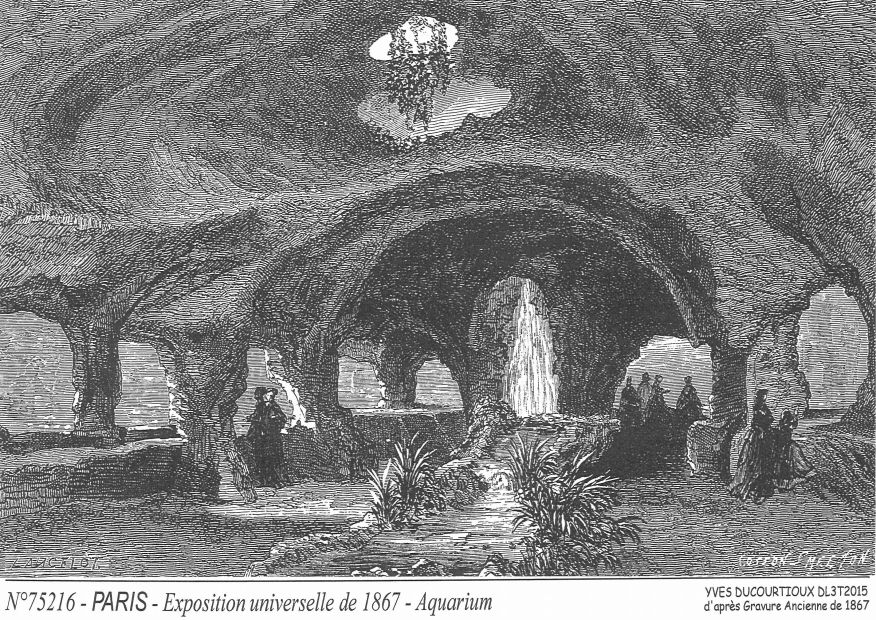 Souvenirs PARIS - expo 1867, aquarium