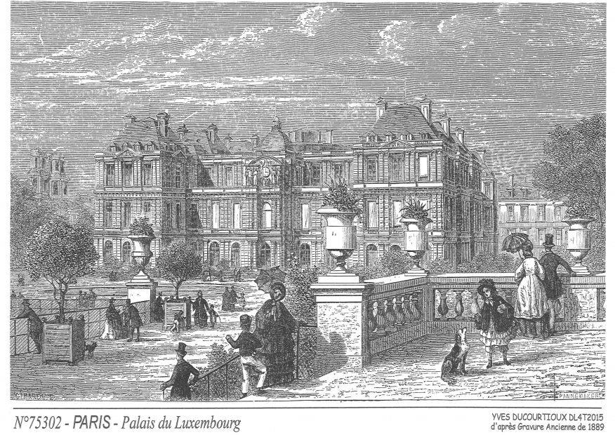 Cartes postales PARIS - palais du luxembourg