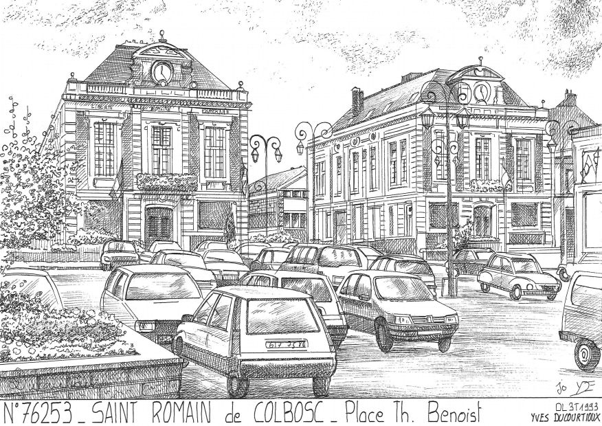 Cartes postales ST ROMAIN DE COLBOSC - place th benoist