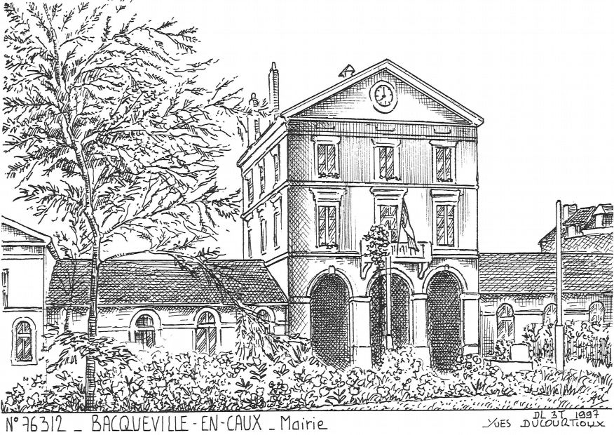 Cartes postales BACQUEVILLE EN CAUX - mairie
