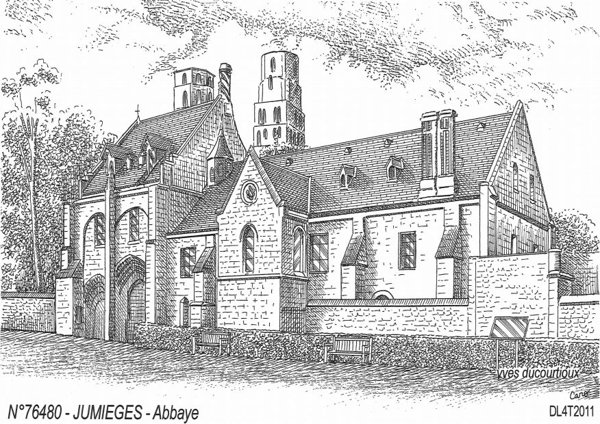 Cartes postales JUMIEGES - abbaye