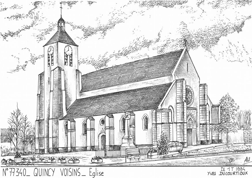 Cartes postales QUINCY VOISINS - �glise