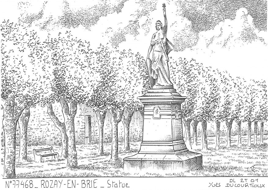 Souvenirs ROZAY EN BRIE - statue