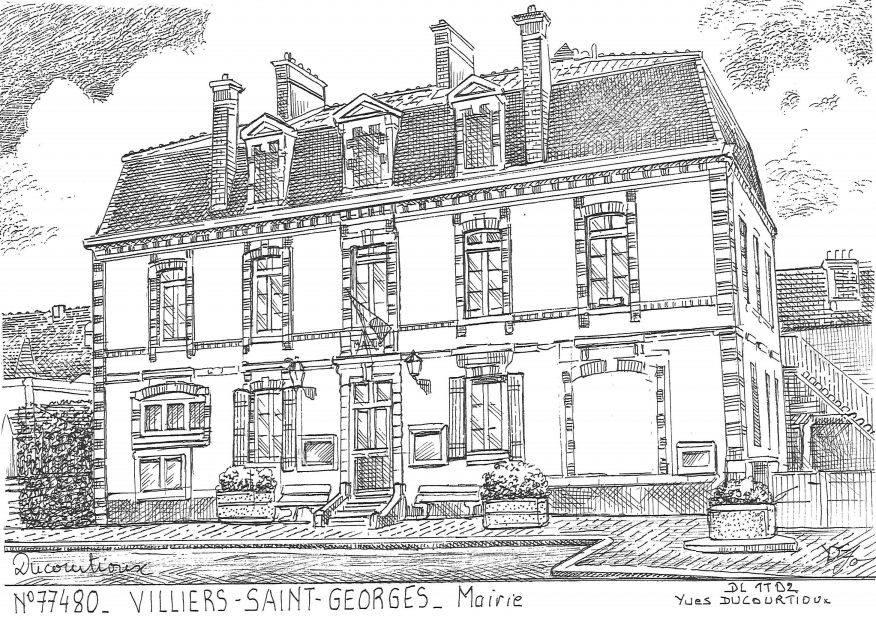 Cartes postales VILLIERS ST GEORGES - mairie