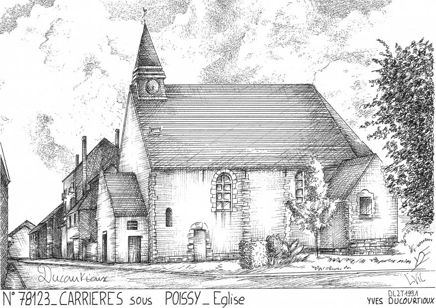 Cartes postales CARRIERES SOUS POISSY - glise
