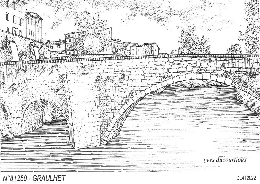 Cartes postales GRAULHET - pont vieux