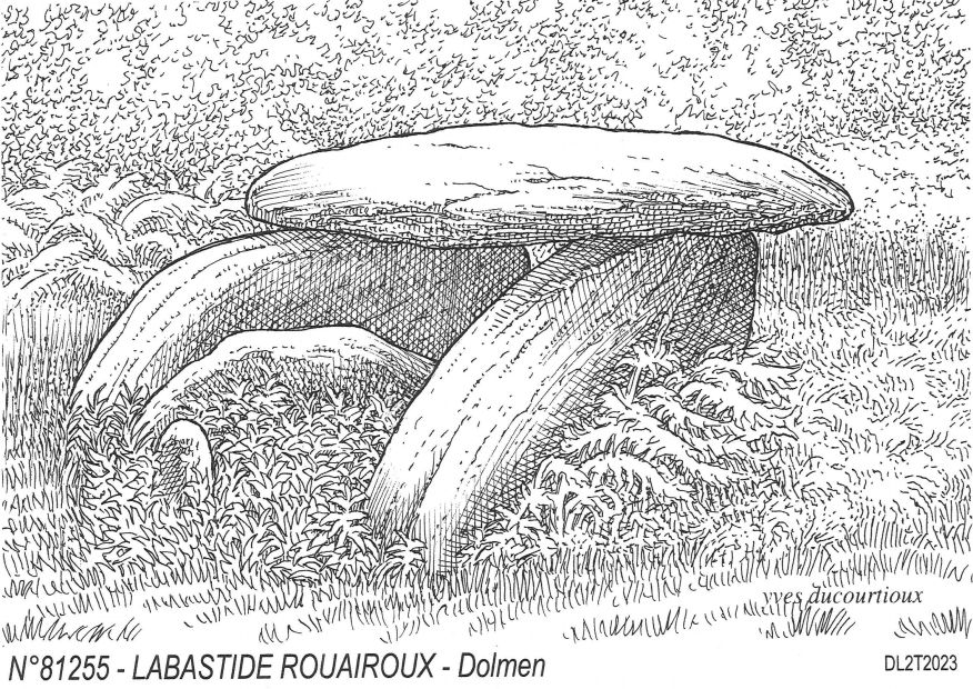 Cartes postales LABASTIDE ROUAIROUX - dolmen