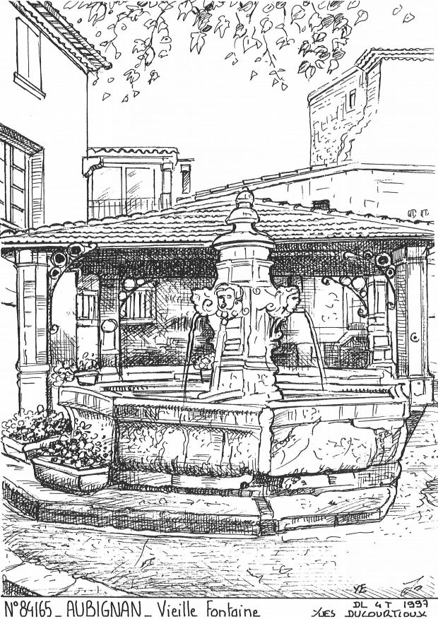 Souvenirs AUBIGNAN - vieille fontaine