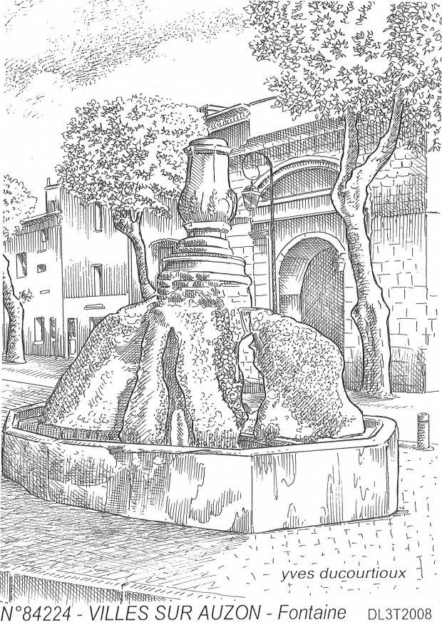 Souvenirs VILLES SUR AUZON - fontaine