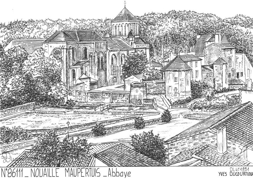 Cartes postales NOUAILLE MAUPERTUIS - abbaye