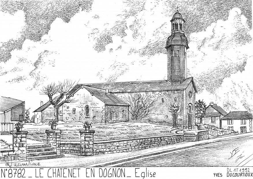 Cartes postales LE CHATENET EN DOGNON - �glise