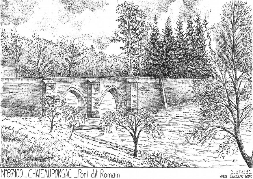 Souvenirs CHATEAUPONSAC - pont dit romain