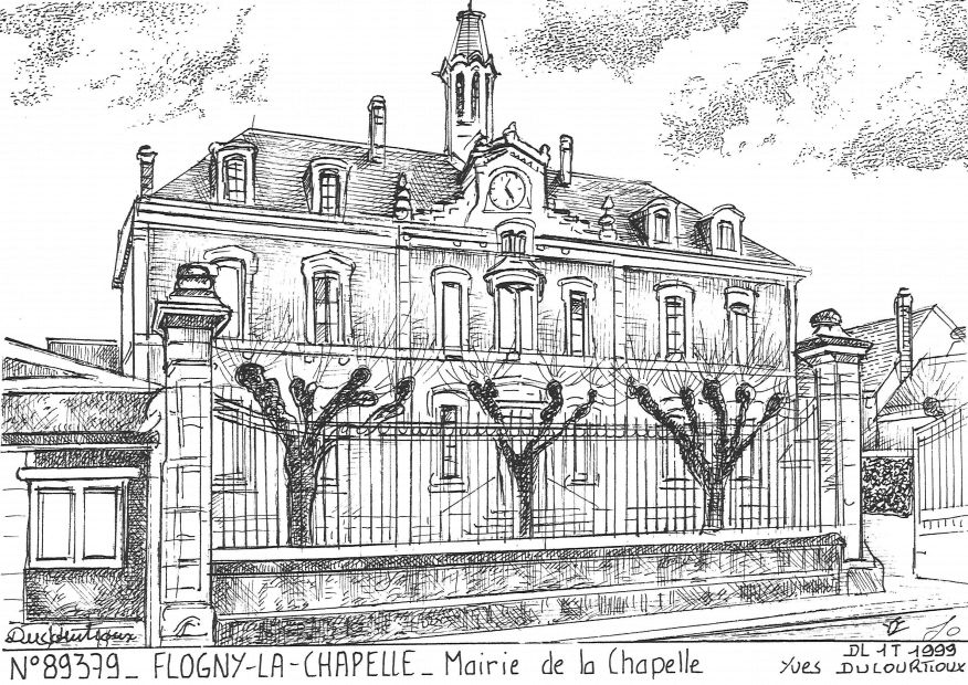 Cartes postales FLOGNY LA CHAPELLE - mairie de la chapelle