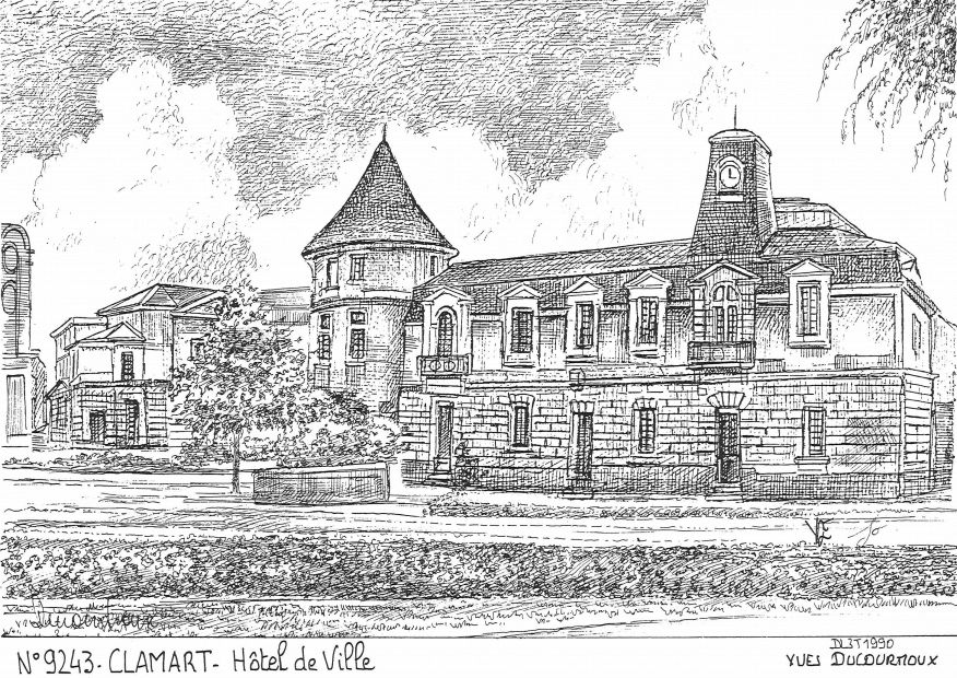 Cartes postales CLAMART - h�tel de ville