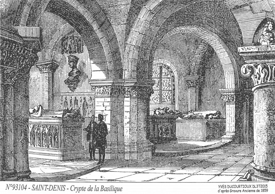 Souvenirs ST DENIS - crypte de la basilique