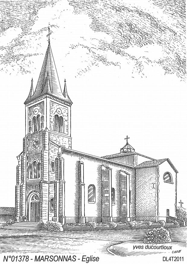 N 01378 - MARSONNAS - église