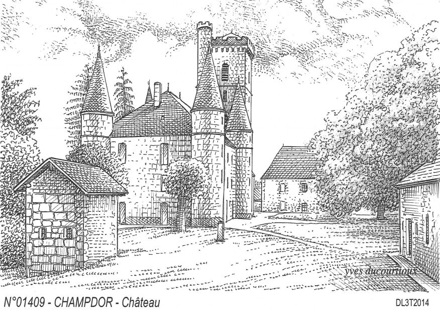 N 01409 - CHAMPDOR - château