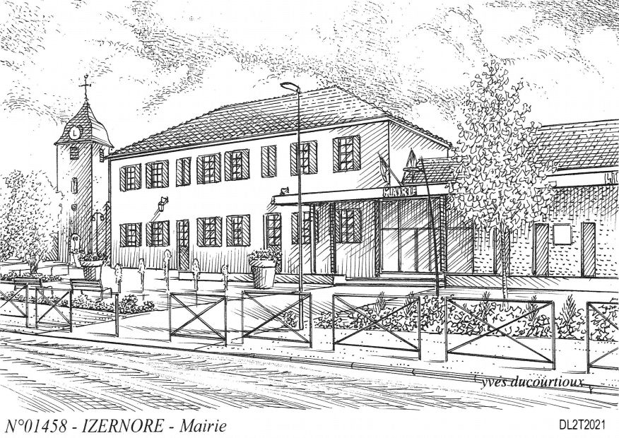 N 01458 - IZERNORE - mairie