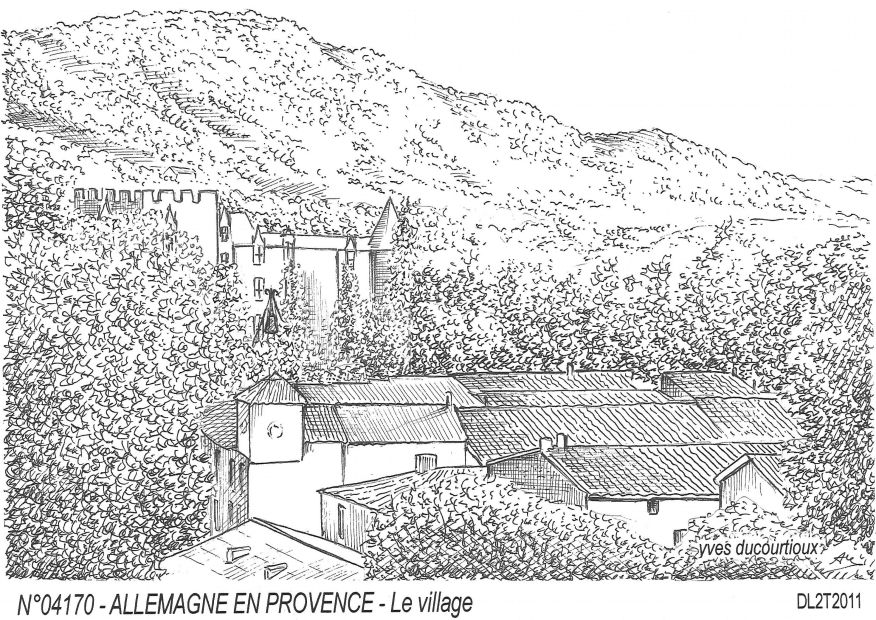 N 04170 - ALLEMAGNE EN PROVENCE - le village