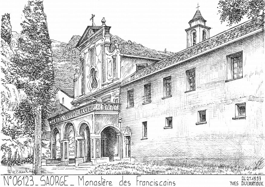 N 06123 - SAORGE - monastre des franciscains