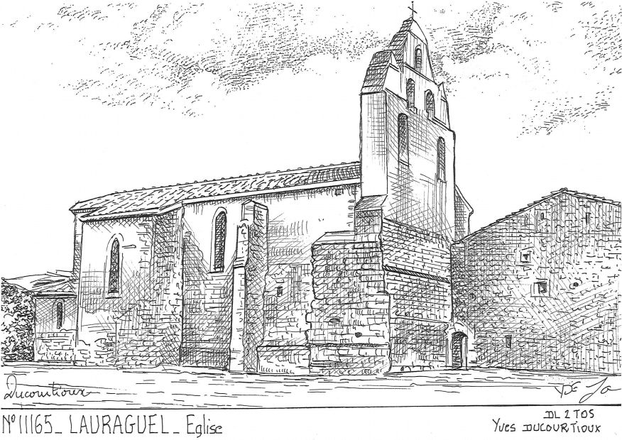 N 11165 - LAURAGUEL - église
