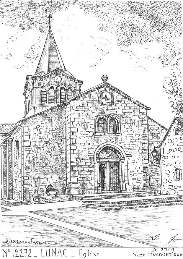N 12272 - LUNAC - église
