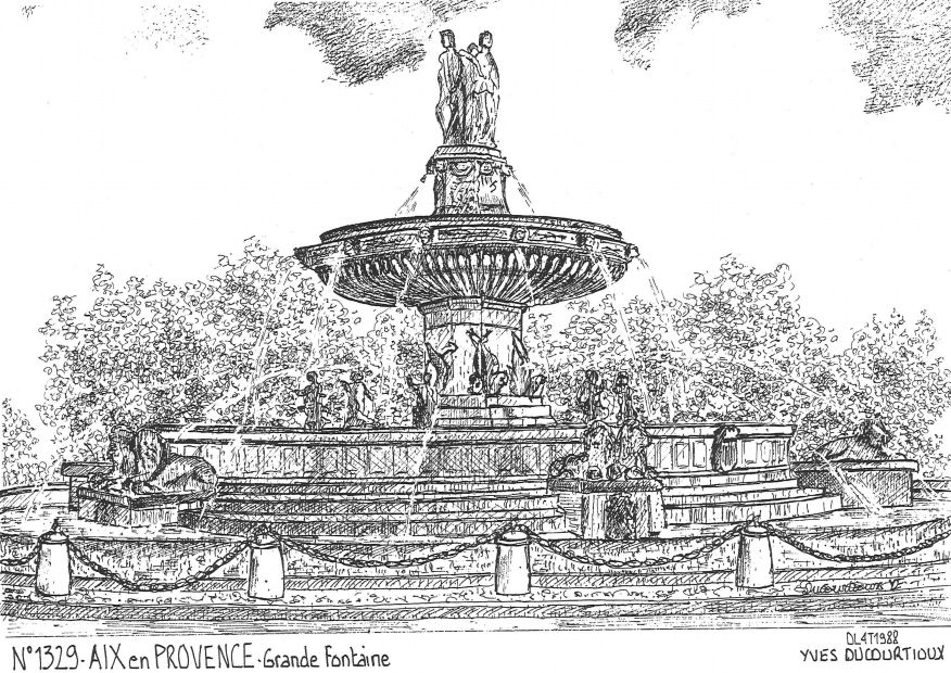 N 13029 - AIX EN PROVENCE - grande fontaine