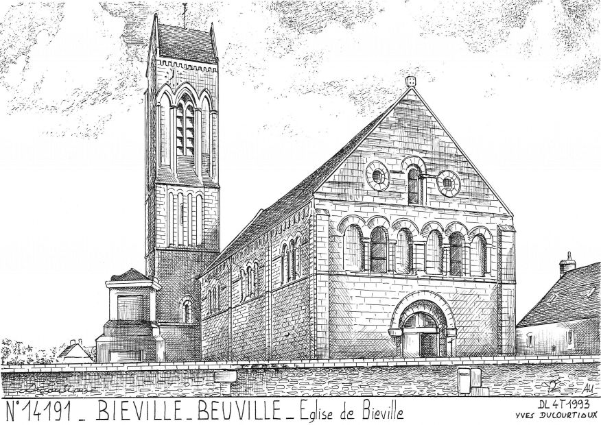N 14191 - BIEVILLE BEUVILLE - glise de bieville
