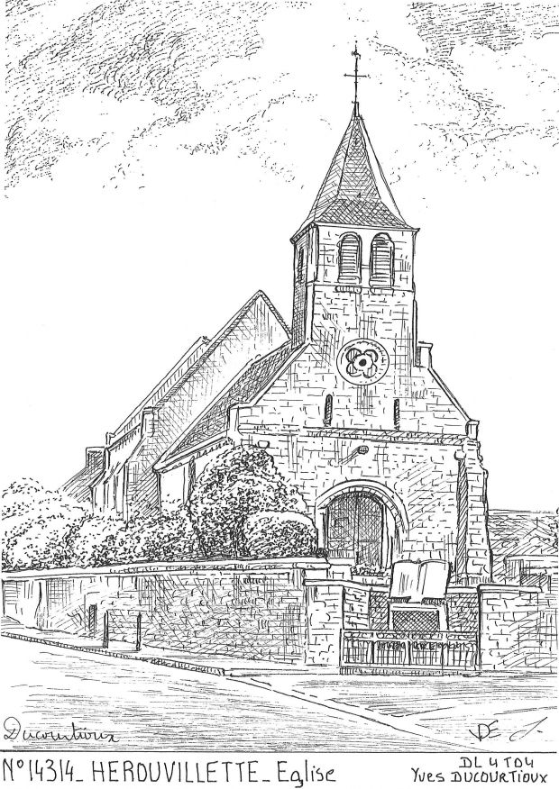 N 14314 - HEROUVILLETTE - église