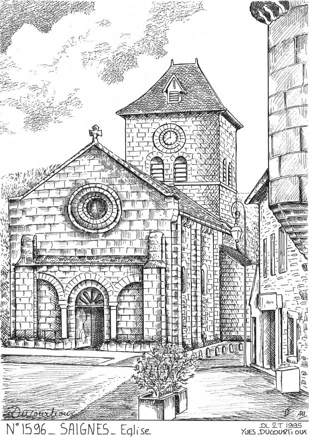 N 15096 - SAIGNES - église
