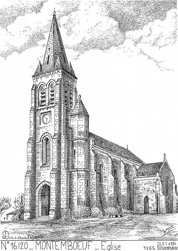 N 16120 - MONTEMBOEUF - église