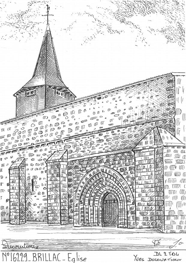N 16229 - BRILLAC - église