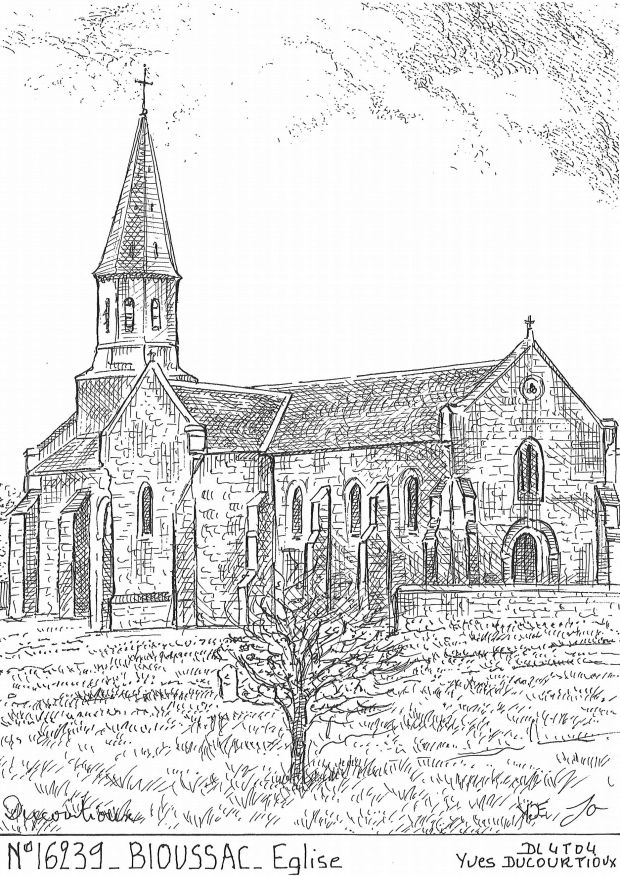 N 16239 - BIOUSSAC - église