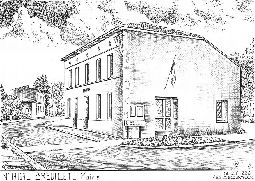 N 17167 - BREUILLET - mairie