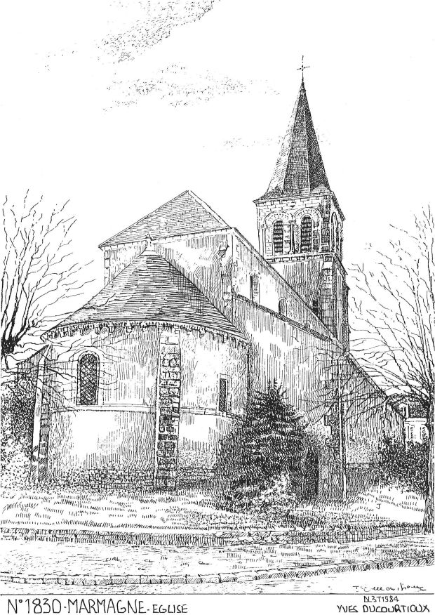 N 18030 - MARMAGNE - église